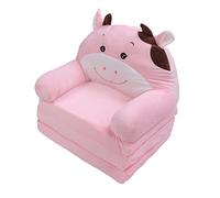 Fdit Canapé-lit Pliable pour Enfants, canapé Court en Peluche Douce et Convertible, avec Accoudoirs Larges, Fermeture éclair et Mousse Amovible pour Lire, Se Détendre, et Dormir. (3 Couches)
