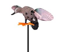 Fdit Canard électrique télécommandé, Leurre de Canard Colvert à Ailes Battantes Réalistes avec Piquet en Métal, Modèle Flottant étanche pour Décoration Extérieure de Jardin D'étang (StyleB)