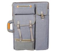 Fdit Canva Grand Sac d'art, Sac Portable pour Planche à Croquis pour Artistes, Planche à Dessin 4K et Fournitures, Sangle Réglable, pour Artistes (Grey)