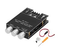 Fdit Carte D'amplificateur de Puissance ZK-502T, 50WX2 Stéréo Dual Channel avec Bass Treble Knob TPA3116D2 Protection de Surchauffe de Puce pour Les Haut-parleurs