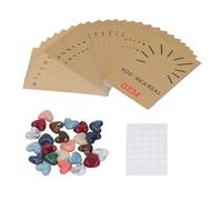 Fdit Cartes de Saint-Valentin en Pierre en Forme de Cœur avec un Design Charmant pour des Souvenirs Inoubliables, Fêtes pour Adultes