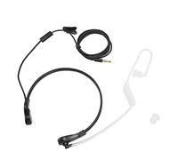 Fdit Casque, écouteur de Micro de Gorge, écouteur de Microphone de Gorge de Contre Les radiations de 3,5 mm avec Doigt Conduit d'air dissimulé réglable PTT pour Smartphone