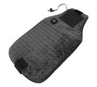 Fdit Ceinture chauffante multifonctionnelle alimentée par USB, chauffage rapide, température réglable, pour homme, femme (gris foncé)