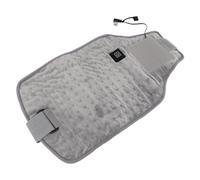 Fdit Ceinture chauffante multifonctionnelle alimentée par USB, chauffage rapide, température réglable, pour homme, femme (gris clair)