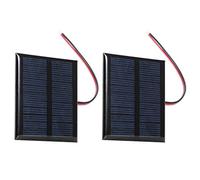 Fdit Cellule Solaire de Panneau Solaire de Panneau de 5.5V 0.6W avec du Polysilicium pour des Projets Scientifiques de Bricolage Chargeant L'électronique à la Maison