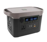 Fdit Centrale électrique Portable 500 W Batterie à Onde Sinusoïdale Pure 460 Wh avec 5 Ports USB Type C Haut-parleur Bluetooth 100 W pour Camping, Secours D'urgence en Extérieur (Prise UE 220 V)