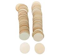 Fdit Cercle en Bois 50mm Conçu pour Projets DIY | Matériau contreplaqué, conception légère, inachevé pour l\'artisanat, idées de décoration de mariage
