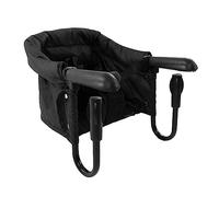 Fdit Chaise à Crochet, Chaise Haute Pliante Portable, Siège D'alimentation pour bébé avec Ceinture de sécurité à 3 Points, Coussin Amovible Lavable en Machine pour la Maison et les (BLACK)