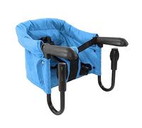 Fdit Chaise à Crochet, Chaise Haute Pliante Portable, Siège D'alimentation pour bébé avec Ceinture de sécurité à 3 Points, Coussin Amovible Lavable en Machine pour la Maison et les (BLUE)