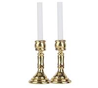 Fdit Chandelier doré pour Maison de Poupée 1:12, Décoration de Jouet Miniature en Métal, Petit et Réaliste pour Le Salon de la Maison de Poupée, adapté aux Enfants de 6 Ans et Plus