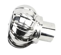 Fdit Chapeau de Cheminée en Acier Inoxydable, Capot de Ventilateur de Toit Rotatif avec Conception Anti-Courant d'air, pour Empêcher L'entrée des Animaux d'eau de Pluie et Améliorer (30 cm / 11,8