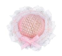 Fdit Chapeau Haut de Forme Miniature de Haute qualité pour Mini Projets de Maison de Poupée, Mini Chapeau de Poupée Rose Exquis avec Nœud pour L'artisanat de, Bouleau Durable et Matériau en Tissu