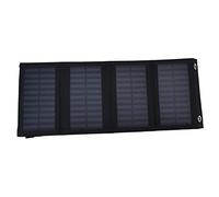 Fdit Chargeur Solaire Pliable 20 W, Chargeur de Panneau Solaire Portable, Banque D'énergie Compacte avec Sortie USB pour Téléphones, Banques d'alimentation, Camping en Plein