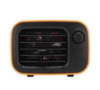 Fdit Chauffage D’appoint Rétro 500W, Mini Radiateur de Bureau Silencieux | Compact pour Chambre, Bureau, Salon et Boîtier PC, Arrêt Auto sécurisé