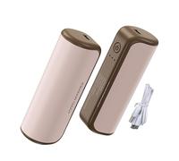 Fdit Chauffe-Mains électrique, Chauffage de Poche Portable Magnétique avec 3 Niveaux de Température Réglables pour Le Camping de de Noël (Pink)