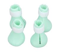 Fdit Chaussons de Toilettage pour Chat, Bottes en Silicone de qualité Supérieure pour Le Bain et la Prévention des Rayures, Adaptées à Toutes Les Tailles (Green)