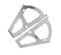 Fdit Chaussures Anti- Cabinet Flip Charnières Rapports de Remplacement, pour Boîtier à Chaussures, 2 Pcs en Acier Inoxydable (1 Niveau)