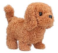 Fdit Chien Interactif électronique en Peluche Douce avec écorce et Queue, Joli pour Les Enfants, Aide à Apaiser Les émotions et Favorise Le Développement du Langage, 7,1 X 6,0 X 5,1 Pouces (Nounours)