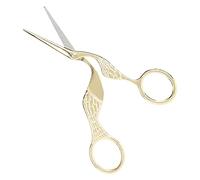Fdit Ciseaux Artisanaux en Acier Inoxydable, Lames Tranchantes Résistantes à la Corrosion pour la Couture, la Broderie, les Travaux Manuels, avec Poignée Confortable pour Couper le (GOLD)