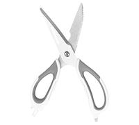 Fdit Ciseaux de Cuisine, gratter Les écailles de Poisson Ciseaux multifonctionnels durables et Pratiques avec Six Fonctions pour Les légumes coupés, Les Fruits, Les Nouilles, la Pizza(Gris)