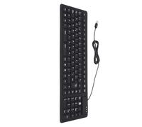 Fdit Clavier Pliable en Silicone, 108 Touches, Disposition Espagnole, Filaire USB, Portable, étanche à la Poussière, Clavier Enroulable Silencieux pour Ordinateur PC Portable