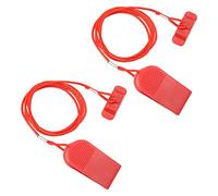 Fdit Clé de Tapis Roulant Magnétique Rouge Rectangulaire, Paquet de 2, clé de sécurité Automatique pour Tapis de Course pour Coureurs