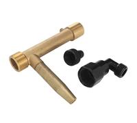 Fdit Clé de Vanne à Raccord Rapide en Laiton pour Jardin, Outil Résistant à la Rouille pour un Accès Efficace à L'eau, Tuyau de Vanne à Coupleur Rapide G1 pour L'irrigation du Jardin, Installation