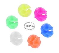 Fdit Clips en Rayons de Vélo Colorés Perles 36 Stcs sous la Forme de l'avant et de L'arrière des Roues à Vélo (#4)