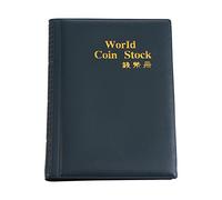Fdit Coin Album Books, 10 Pages 120 Poches World Coin Stock Album Book Case Coin Holders Collection Storage Coin Collecting Holders Penny Pockets vert