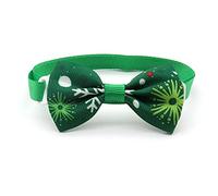 Fdit Collier à Nœud Papillon Réglable pour Animaux de Compagnie, 50pcs pour la Plupart des Animaux de Compagnie, Polyester Premium avec Un Joli Costume de Vacances