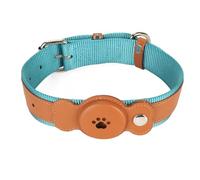 Fdit Collier en Cuir pour Chien Léger et Imperméable Réglable Collier pour Animal de Compagnie élégant et Confortable pour Chiens Chats pour Les Promenades en Utilisant du Tissu PU de qualité (Brown)