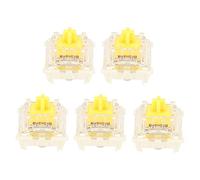 Fdit Commutateurs de Clavier Mécaniques, Linéaires Stables 45pcs Commutateurs de Clavier Mécaniques à Rétroéclairage étanche pour Clavier Mécanique de Jeu (G Jaune Pro)