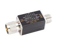 Fdit Compteur SWR 10 W Pratique avec Indicateurs LED, Testeur de Rapport D'ondes Stationnaires pour une Utilisation Facile par les Passionnés amateurs. Matériau en Alliage D'aluminium