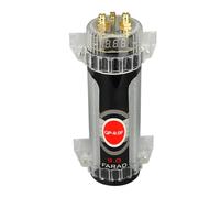 Fdit Condensateur D'alimentation Numérique, Capacite Audio DC 12v Car avec un Système de Connexion de Tension LED Guard de Connexion pour L'amplificateur de Voiture