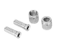 Fdit Connecteur à écrou en Acier Inoxydable, 2 Jeux de 8 Mm pour Tube de 1/4 Po 5/16 Po, avec Connecteurs MFL de Verrouillage à Goupille et de Verrouillage à Bille, Raccord de