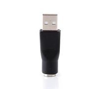 Fdit Connecteur Adaptateur Compact USB vers Plug and Play pour Clavier et Souris PC, Noir, 2 Pièces pour Souris et Clavier