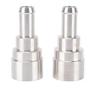 Fdit Connecteur de Liquide de Refroidissement, Remplacement de Connecteur de Tuyau de Chauffage CVC en Acier Inoxydable avec Joint Anti-fuite Compatible pour Certains Modèles