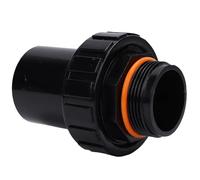Fdit Connecteur PVC de Pompe de Piscine, Réservoir de Sable Adaptateur Union PVC Tizer Straight Adleed Joint PVC pour Les Systèmes de Filtration de la Piscine (1,5 Pouce G1-1/2)