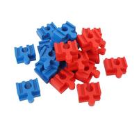 Fdit Connecteurs de Piste en Bois, Adaptateur de Bloc de Construction Créatif pour Petite Piste Compatible avec Le Bois pour Enfants 20 Pièces