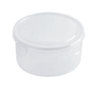 Fdit Conteneur de Stockage D'aliments en Plastique, Boîte de Rangement de Scellage Ronde avec Couvercle, Grande capacité Transparente Transparente pour les Fruits de Légumes à la