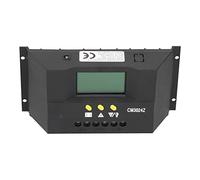 Fdit Contrôleur de Charge Solaire PWM, écran LCD Intelligent avec Compensation de Température et Protection de sécurité pour Système de Panneaux Solaires 12 V 24 V (40A)