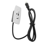 Fdit Contrôleur de Fauteuil Inclinable électrique, Matériau ABS Durable pour Contrôle de canapé électrique avec Port USB, Installation Facile pour Personnes âgées et Handicapées