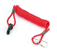 Fdit Convient pour le Cordon de Commutateur D'arrêt D'urgence D'allumage de Moteur Hors-bord - Attache de sécurité Extensible et Flexible - Convient aux Plaisanciers - Matériau Plastique ABS