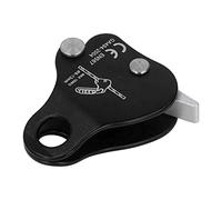 Fdit Coulisseau D'escalade, Bloqueur Autobloquant en Alliage D'aluminium pour Cordes de 8 à 13 Mm, Dispositif de Protection contre les Chutes certifié EN567 pour L'escalade, (BLACK)