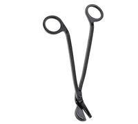 Fdit Coupe-mèche de Bougie, Ciseaux Coupe-Bougie en Acier Inoxydable, Outil de Bougie, Placage Semi-Circulaire Sûr, Coupe-mèche de Bougie pour Couper Les Mèches (Black)