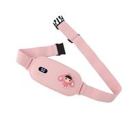 Fdit Coussin Chauffant Portable sans Fil, 3 Niveaux de Chaleur 3 Modes de Massage Batterie 3000mAh Conception Silencieuse pour Soulager les Crampes Menstruelles Ceinture Lombaire pour