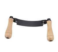 Fdit Couteau à Raser, Outil à Main D'écorçage du Bois en Acier au Tungstène HRC 30 avec Manche en Bois pour Meubles en Bois Rond (10 Pouces)