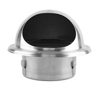 Fdit Couvercle de Conduit de Ventilation Rond Réglable en Acier Inoxydable, pour Plafond Domestique, avec Protection contre le Vent et la Pluie, Filet et Contrôle