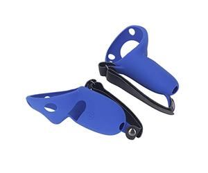 Fdit Couvercle de Poignée de Contrôleur Tactile en Silicone pour Pro, Conception Réglable avec Sangles D'articulation, 2 X Couvercle de Poignée de Contrôleur (BLUE)