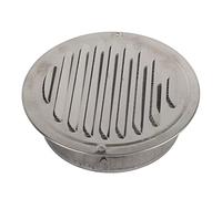 Fdit Couvercle de Ventilation en Acier Inoxydable 304, 4 Pouces, Grille à Persiennes avec écran à Mailles Fines pour Conduit Mural, Sortie de Ventilation (Acier inoxydable 304 4)